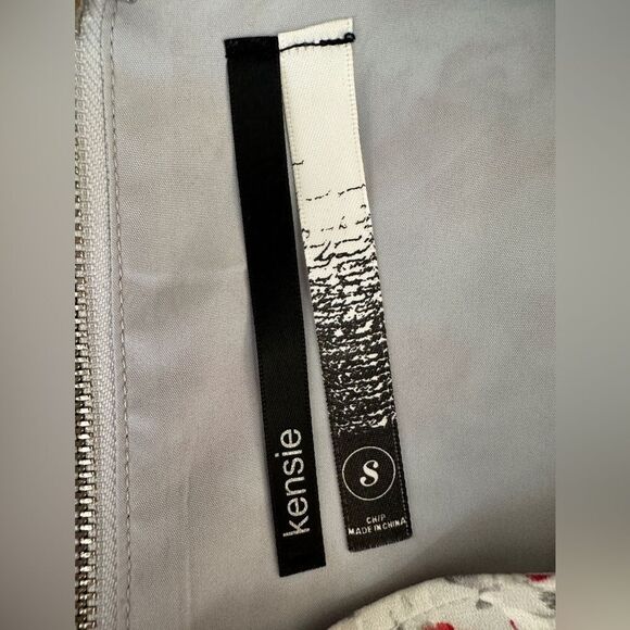 Kensie Windy Roses Floral Sleeveless Shift Dress Multi-Color Rear Zip Size S - Picture 10 of 13